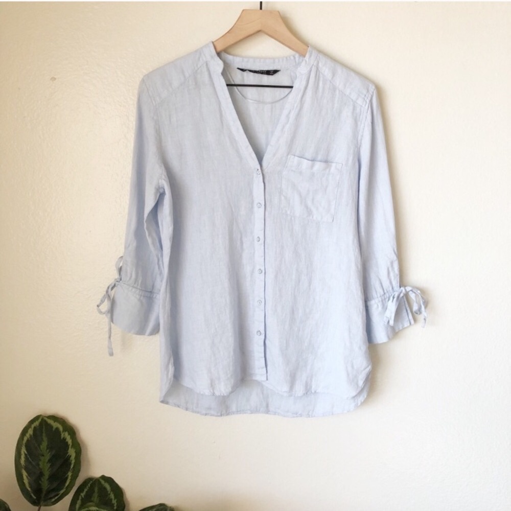 Zara linen button down